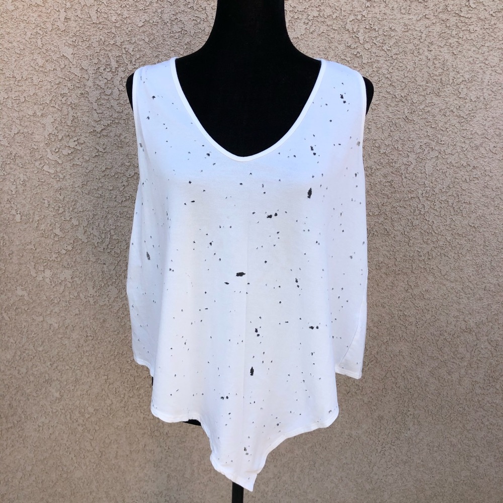 Mickey and Jenny Tencel Distressed Tank Top Small
